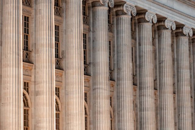 Federal courthouse columns representing whether habeas corpus can be suspended in 2026