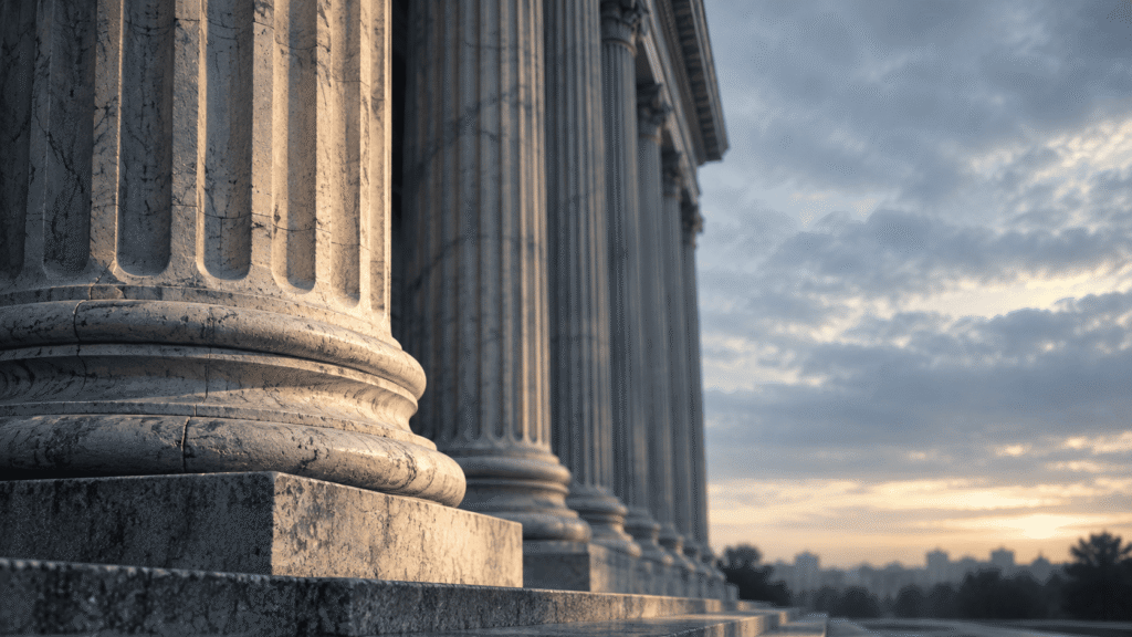 Columnas de piedra de un tribunal federal, el escenario de la fianza en el Cuarto Circuito después de Lopez Garcia v. Guadian.